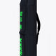 Osaka sports stickbag medium in black with logo in green. Side view