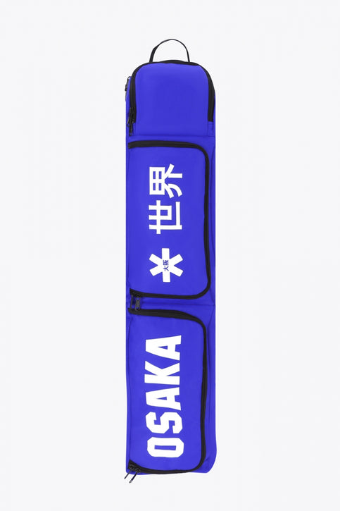 Osaka sports stickbag medium in blue with logo in white. Front view