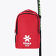 Osaka sports backpack in red with logo in white. Front view