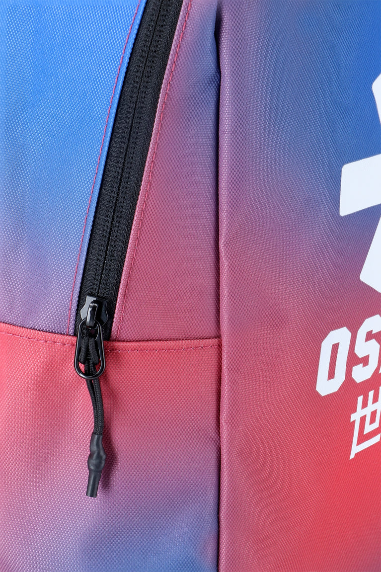 Osaka Sac à dos pour enfants Sports Compact | Bleu Princesse-Rouge Cayenne - Dégradé