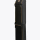 Osaka X Clio Goldbrenner medium hockey stickbag in black leather with logo in gold. Side view