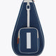 Osaka neoprene padel bag in navy with structure and logo in white. Front view
