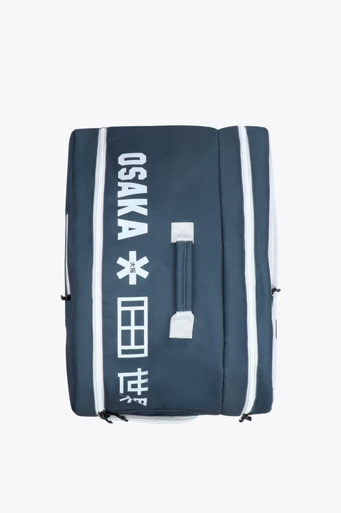 Osaka sports padel bag medium in navy with logo in white. Front view