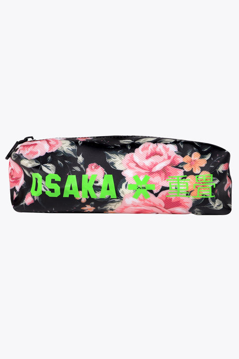 Osaka pencil case vintage flowers. Front view