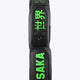 Medium stickbag in black with green Osaka logo graphic and top carry handle