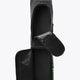 Medium stickbag in black with open front flap, interior panels, and green Osaka logo