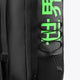 Medium stickbag black with front zipper pocket and lanyard pull; green Osaka logo