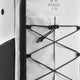 Stickbag front panel with mesh pocket and crisscross elastic straps; Osaka logo patch.