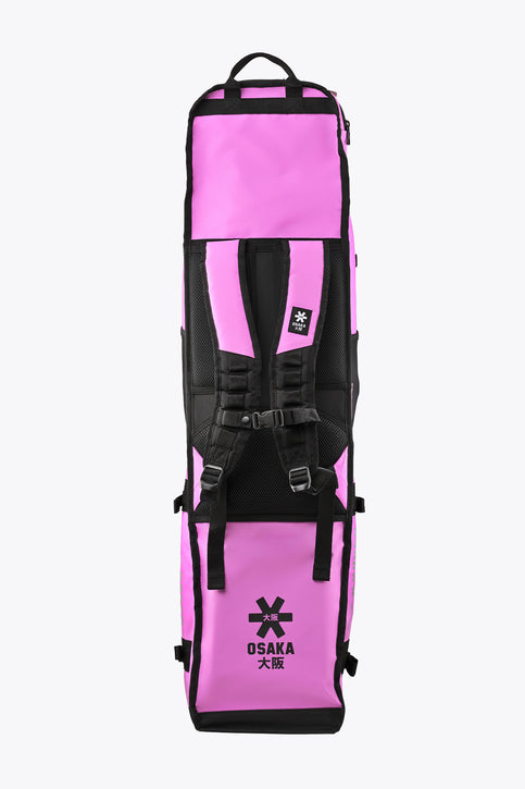 Large rose bud and black stickbag with front pocket and Osaka logo patch