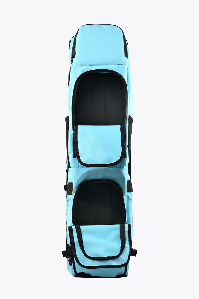 Osaka large stickbag, light blue exterior with top opening and two interior compartments