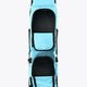 Osaka large stickbag, light blue exterior with top opening and two interior compartments
