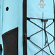 Detail view of Osaka logo and front netting on light blue large stickbag
