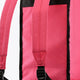 Hot pink stickbag interior with black trim and adjustable shoulder strap