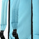 Blue Topaz stickbag interior with padded panels and adjustable black shoulder straps