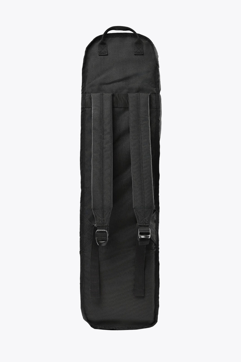 Kids stickbag small black back with two adjustable shoulder straps and top handle loops.