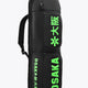 Kids stickbag small black with neon green OSAKA side print and carry handle.
