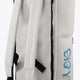 Stickbag interior: white padded dividers with black strap loops and clips