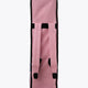 Small pastel pink sports stickbag with padded shoulder straps and black top accents