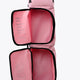 Small pastel pink sports stickbag with open front and three inner zip compartments