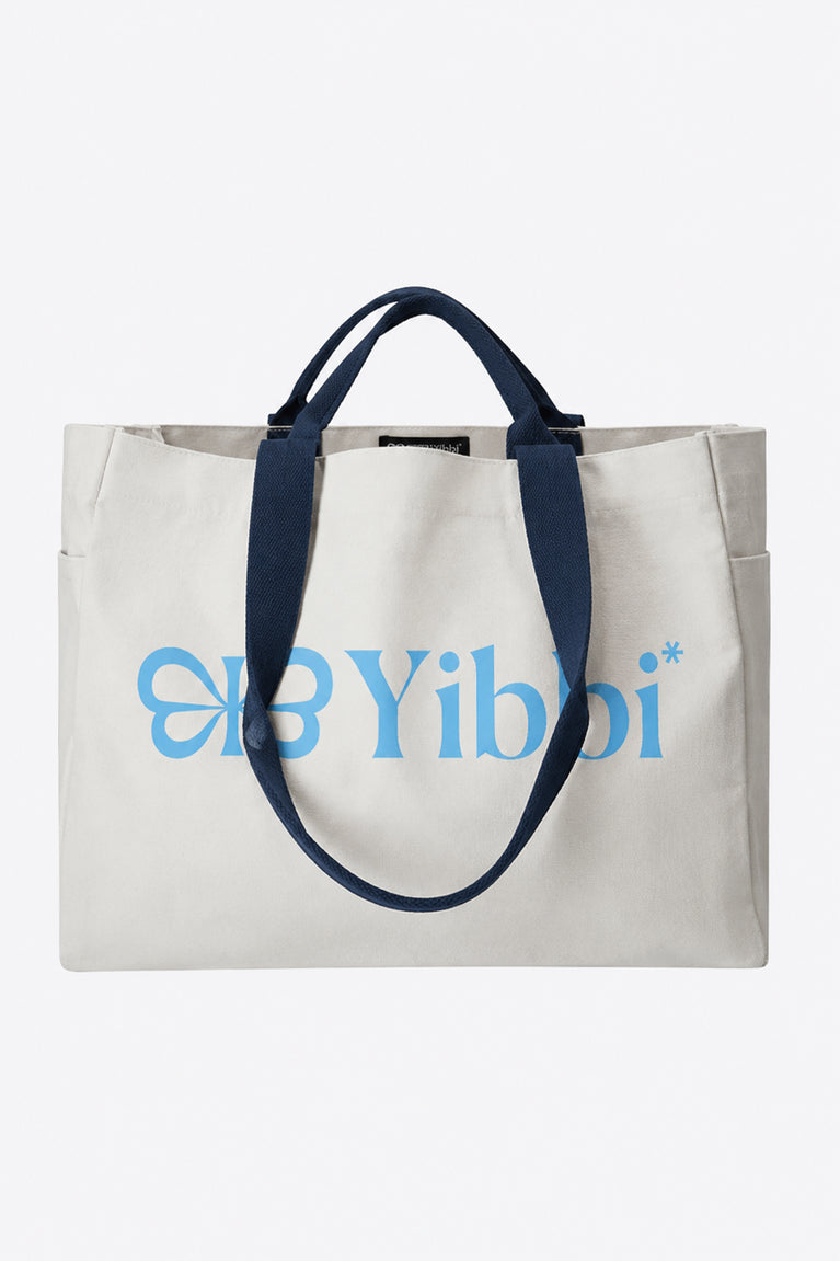 Yibbi Cotton Tote Bag | Natural Raw