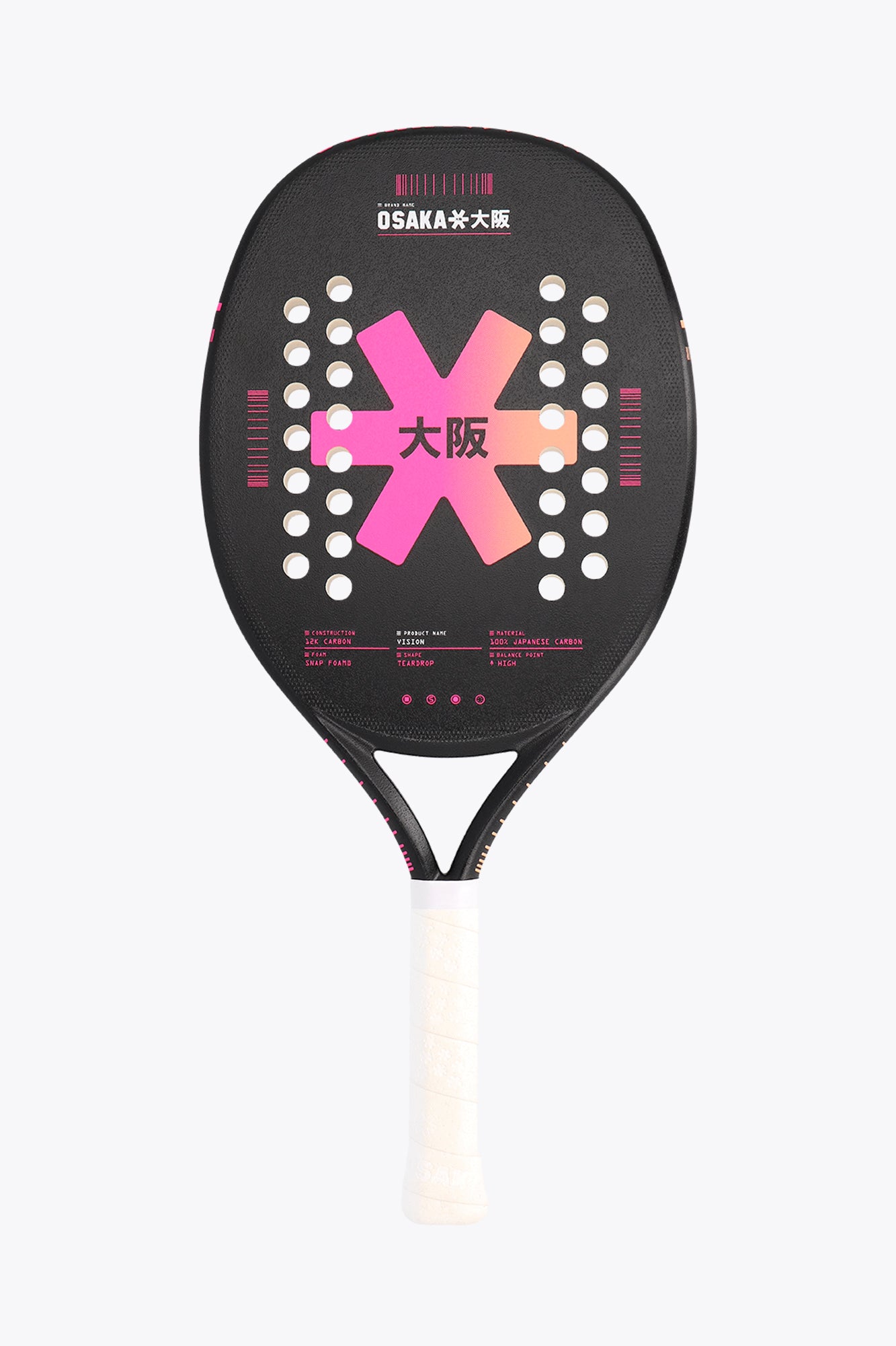 Osaka Beach Tennis Racket - Vision | Fluo Pink | Osaka World