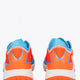 Osaka footwear Ido Mk1 in orange and blue with logo in white. Back view