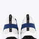 Osaka footwear Furo in blue and white with logo in white. Back view