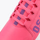 Hot pink kids Furo Play sneaker upper with lace-up design and purple side graphic.
