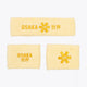 Osaka faded yellow sweatbands set with logo in yellow