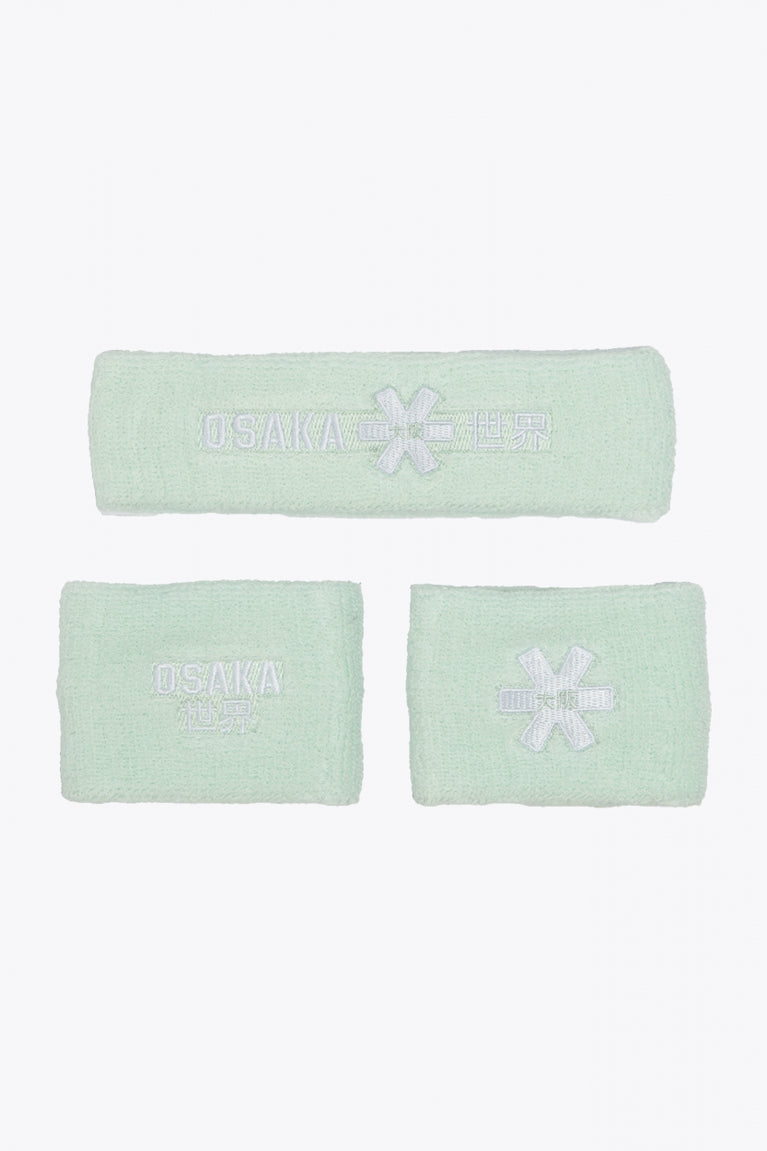 Osaka Sweatband Set | Cream Jade