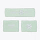 Osaka jade sweatbands set with logo in white