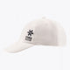 Osaka baseball cap soft in white with logo in black. Side view