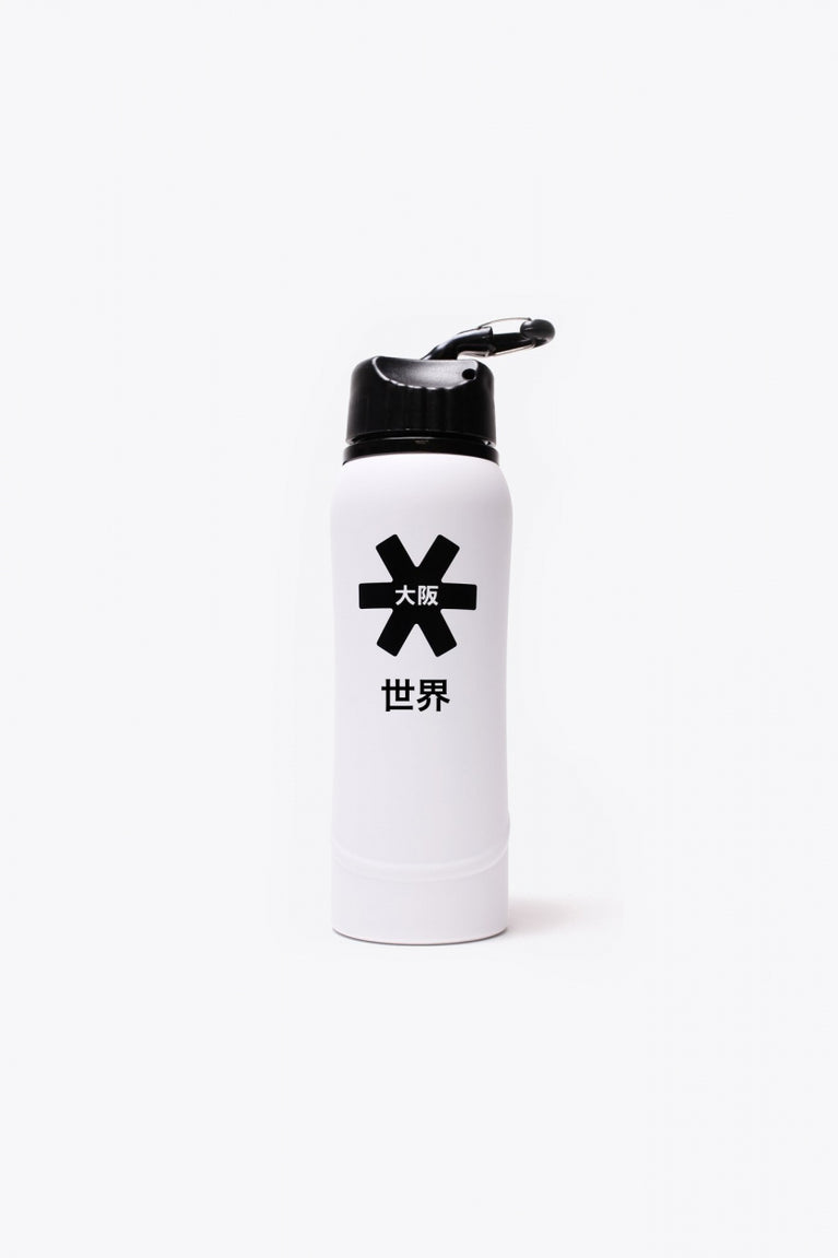 Botella de agua de aluminio Osaka Kuro | Blanco negro