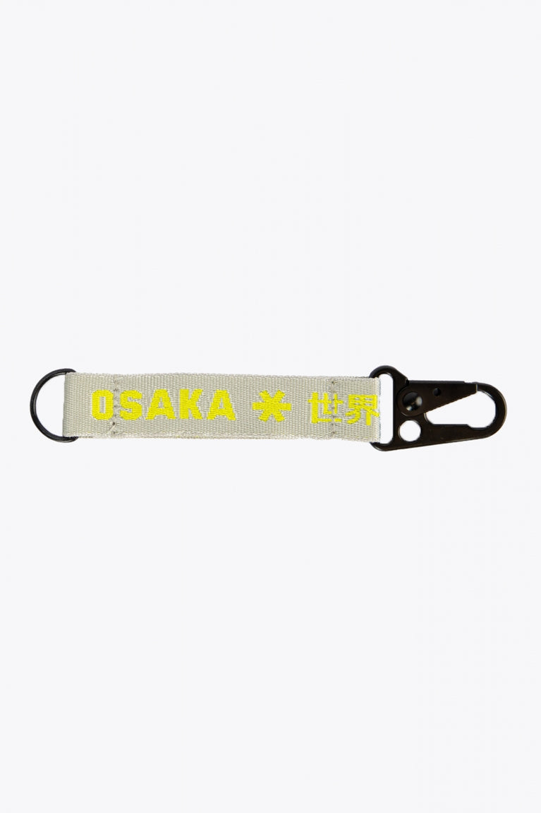 Osaka Keychain | Light Grey-Lime