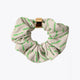 Osaka scrunchies multicolor. White with logo in green