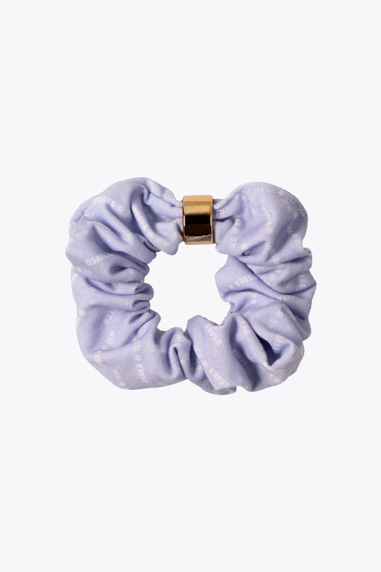 Osaka scrunchies multicolor. Lila with logo in white