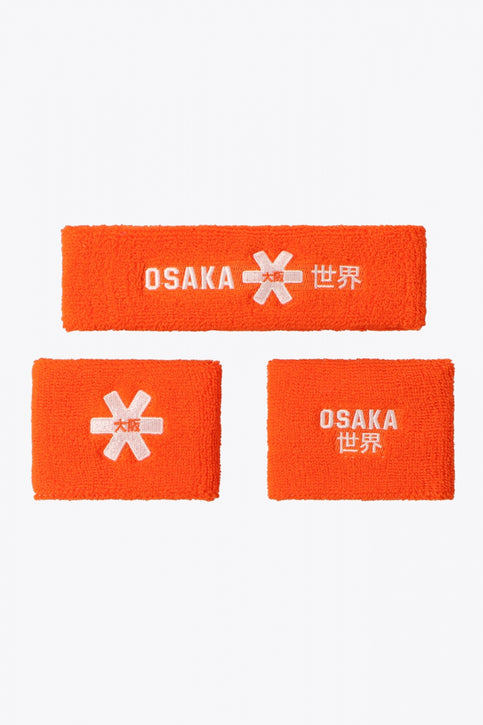 Ensemble de bandeaux anti-transpiration Osaka | Orange