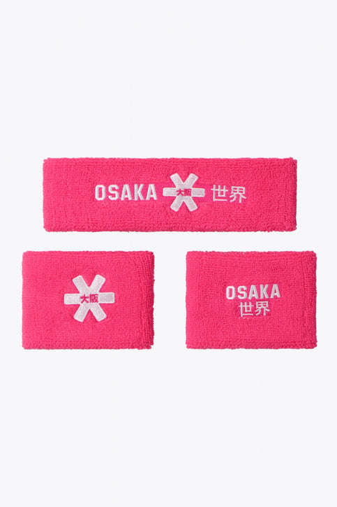 Ensemble de bandeaux anti-transpiration Osaka | Rose