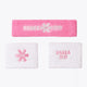 Osaka Sweatband Set | Begonia Pink-White