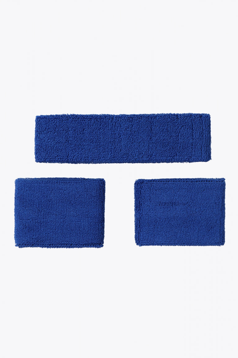 Osaka Sweatband Set | Princess Blue-Cayenne Red