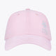 Osaka baseball cap soft in pink with logo in white. Front view