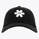Osaka baseball cap in black with logo in white. Front view
