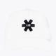 Osaka trucker cap in white with logo in black. Front view