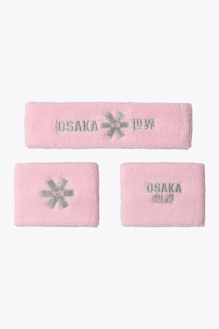 Osaka zweetbandset | Pastelroze