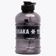 Osaka giga water bottle in black with logo in white. Front view
