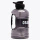 Osaka giga water bottle in black with logo in white. Side view