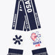Luxembourg Fan Scarf | Navy