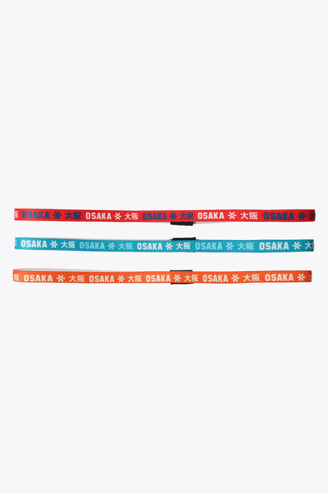 Elastic hairband set, multicolor patterned bands in retail pack