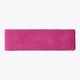 Magenta sweatband with woven texture, no visible logo