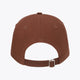 Peppercorn twill baseball cap with adjustable strap and metal buckle